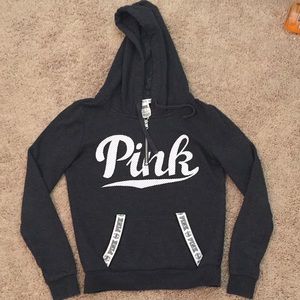 Pink Dark Grey Hoodie